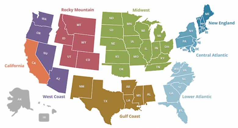 US Regional Map